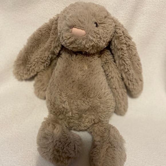 Jellycat London Bashful Bunny Rabbit Plush Tan Toy Stuffed Animal Floppy Ear G9. - Picture 2 of 7